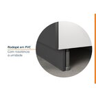 Balcão De Canto Reto Sem Tampo Com Rodapé Puxador 150mm Ipane