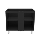 Balcão de canto Spring Preto Politorno