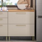 Balcão De Cozinha 0.8m Atena Linea Brasil Jequitibá/off White