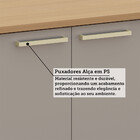 Balcão De Cozinha 100 Mdf 2 Portas Com Tampo 80cm Duna Lucian
