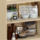 Balcão de Cozinha 100% MDF 2 Portas 80cm Aura Luciane Móveis