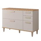 Balcão De Cozinha 100%mdf 120 Cm 1 Porta Basculante Com 4 Gav