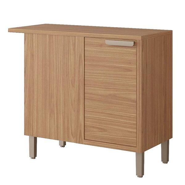 Balcão De Cozinha 100%mdf 92x52cm De Canto 1 Porta Estela Mgm