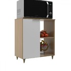 Balcão De Cozinha 1194 1 Porta 2 Prateleiras Nogal/branco - D