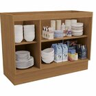 Balcão De Cozinha 1200mm 2 Portas De Madeira Canela