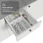 Balcão De Cozinha 120 Cm 2 Portas 3 Gavetas Branco Vik Madesa