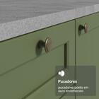 Balcão De Cozinha 120 Cm 2 Portas Branco/verde Vik Madesa