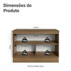 Balcão De Cozinha 120 Cm 2 Portas Rustic/azul Vik Madesa