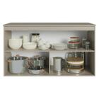 Balcão De Cozinha 120 Cm 2 Portas Suspenso Crema Nice Madesa