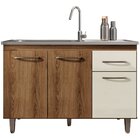 Balcão De Cozinha 120 Cm 3 Portas 1 Gaveta S/ Tampo Franca Me