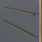 Balcão De Cozinha 120cm 1 Porta 3 Gavetas Viena  Louro Freijó