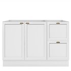 Balcão De Cozinha 120cm 2 Portas 2 Gavetas Sem Tampo Unna Yes