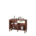 Balcão De Cozinha 120cm 3 Portas 1 Gaveta Off White