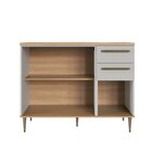 Balcão De Cozinha 120cm 3 Portas 2 Gavetas Com Tampo 2,5cm Is