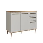 Balcão De Cozinha 120cm 3 Portas 2 Gavetas Com Tampo 2,5cm Is