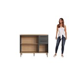 Balcão De Cozinha 120cm 3 Portas 2 Gavetas Com Tampo 25cm Isa