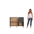 Balcão De Cozinha 120cm 3 Portas 2 Gavetas Espaço Cuba Ou Tam