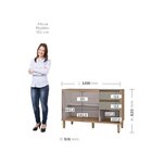 Balcão De Cozinha 120cm 3 Portas 2 Gavetas Vicenza Espresso M