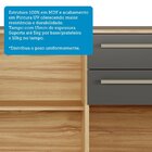 Balcão De Cozinha 120cm Com 3 Portas 2 Gavetas E Tampo 100% M