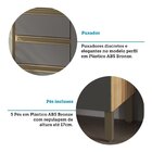 Balcão De Cozinha 120cm Com 3 Portas 2 Gavetas E Tampo 100% M