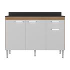 Balcão De Cozinha 120cm Gabinete Para Pia Paris Multimóveis M