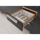 Balcão De Cozinha 120cm Mdf 3 Portas 2 Gavetas Sem Tampo Port