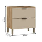 Balcão De Cozinha 1 Gaveta Serra Freijó Vanilla