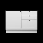 Balcão De Cozinha 1 Porta 3 Gavetas 100% Mdf 120cm Sem Tampo