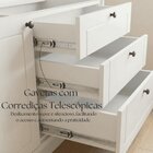 Balcão De Cozinha 1 Porta 3 Gavetas 100% Mdf 120cm Sem Tampo