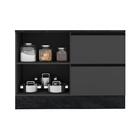 Balcão De Cozinha 1 Porta 3 Gavetas Berlim Grafite