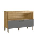 Balcão De Cozinha 1 Porta Basculante 1 Gaveta Com Tampo 120cm