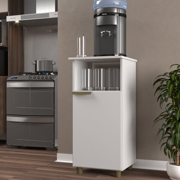 Balcao De Cozinha 1 Porta Com Nicho  Branco