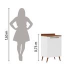 Balcão De Cozinha 1 Porta Com Tampo 0,59m Favorita Branco / N