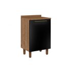 Balcão De Cozinha 1 Porta Com Tampo Color Plus Zanzini Natura