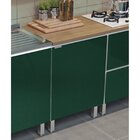 Balcão De Cozinha 1 Porta Quadria Metalli Verde Amazônia Meta