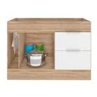 Balcão De Cozinha 1 Porta Sem Tampo Rochester Carvalho Branco