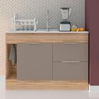 Balcão De Cozinha 1 Porta Sem Tampo Rochester Carvalho Fume