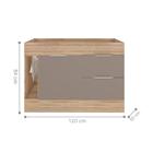 Balcão De Cozinha 1 Porta Sem Tampo Rochester Carvalho Fume