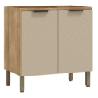 Balcão De Cozinha 1 Prateleira Suíça Freijó Vanilla