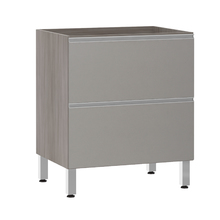 Balcão de Cozinha 2 Gavetões 53x82,5x53cm Capuccino Prime Luciane