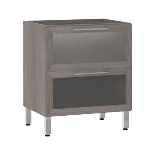 Balcão de Cozinha 2 Gavetões 53x82,5x53cm Malbec Prime Luciane