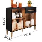 Balcão De Cozinha 2 Portas 1 Gaveta 1,05m Emily Atacama / Pre