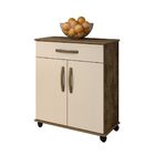 Balcão De Cozinha 2 Portas 1 Gaveta Arte Móveis Branco Ipê-of