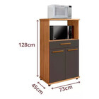 Balcão De Cozinha 2 Portas 1 Gaveta Conquista Arte Móveis