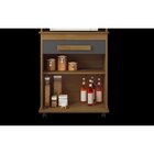 Balcão De Cozinha 2 Portas 1 Gaveta Toronto Cinamomo/grafite