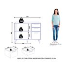 Balcão De Cozinha 2 Portas 3 Gavetas 1 Prateleira Favorita Ci