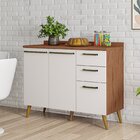 Balcão De Cozinha 2 Portas 3 Gavetas 1 Prateleira Favorita Na