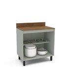 Balcão De Cozinha 2 Portas 92,5cm Koya Verde