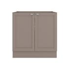 Balcão De Cozinha 2 Portas Com Tampo Nancy Fume