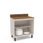 Balcão De Cozinha 2 Portas Creme Koya Creme